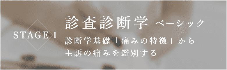 STAGEⅠ 診査診断学